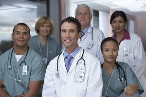 group of doctors and nurses